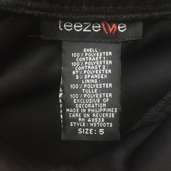 Teeze Me Black Strapless Dress w/Sequined Bodice - Picture 7 of 8